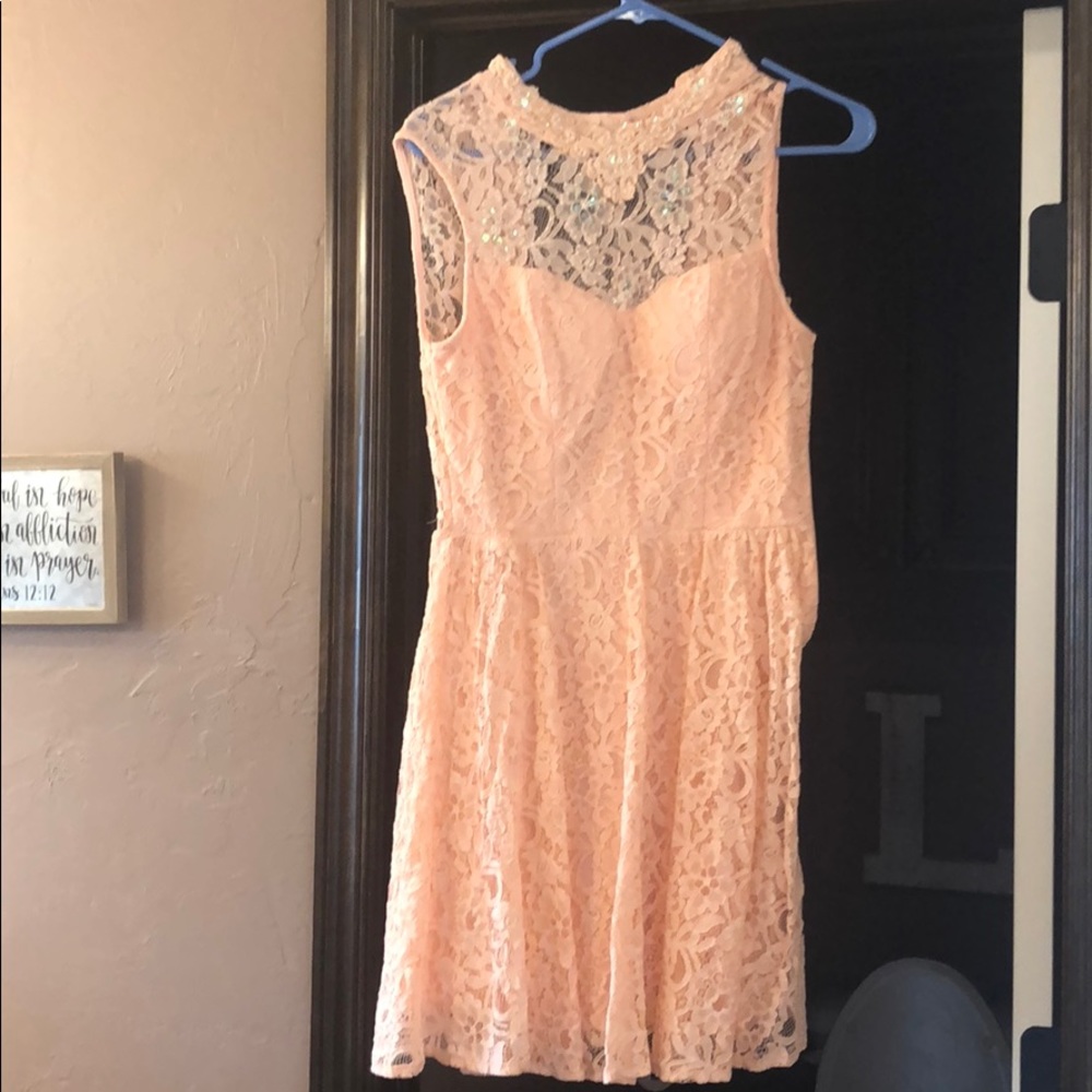 Peach Dress